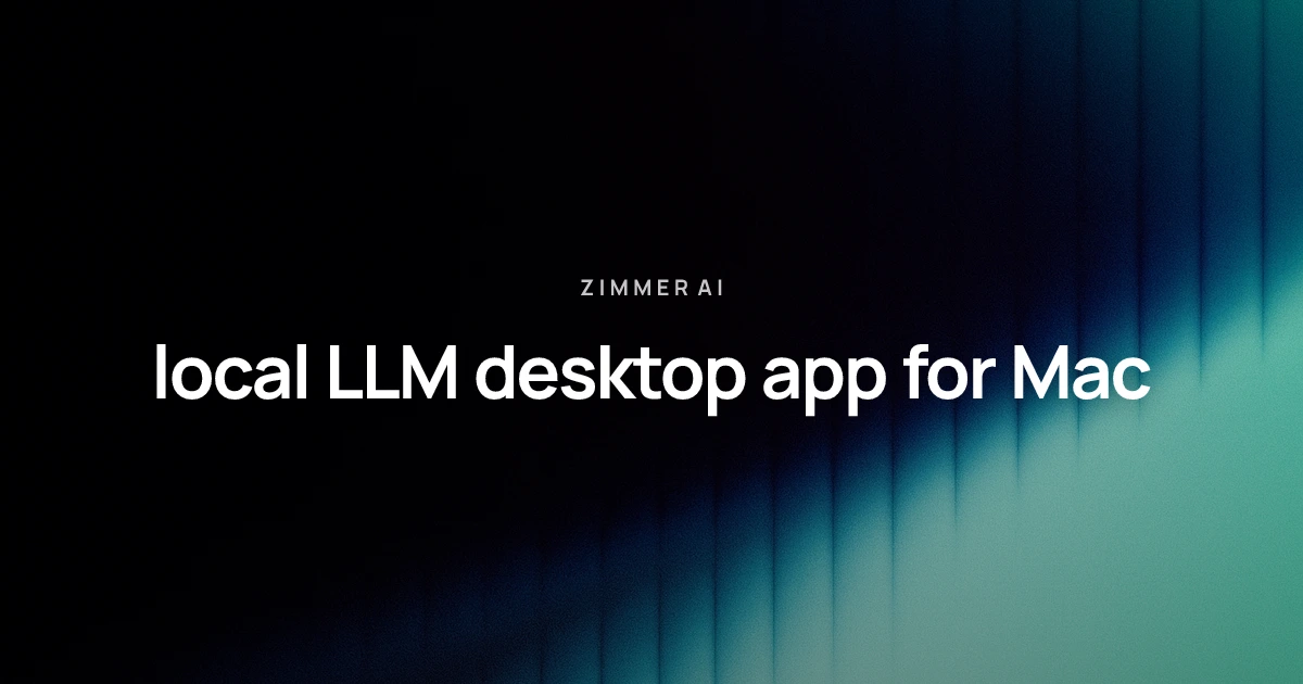 local LLM desktop app: A Mac workflow and engine guide