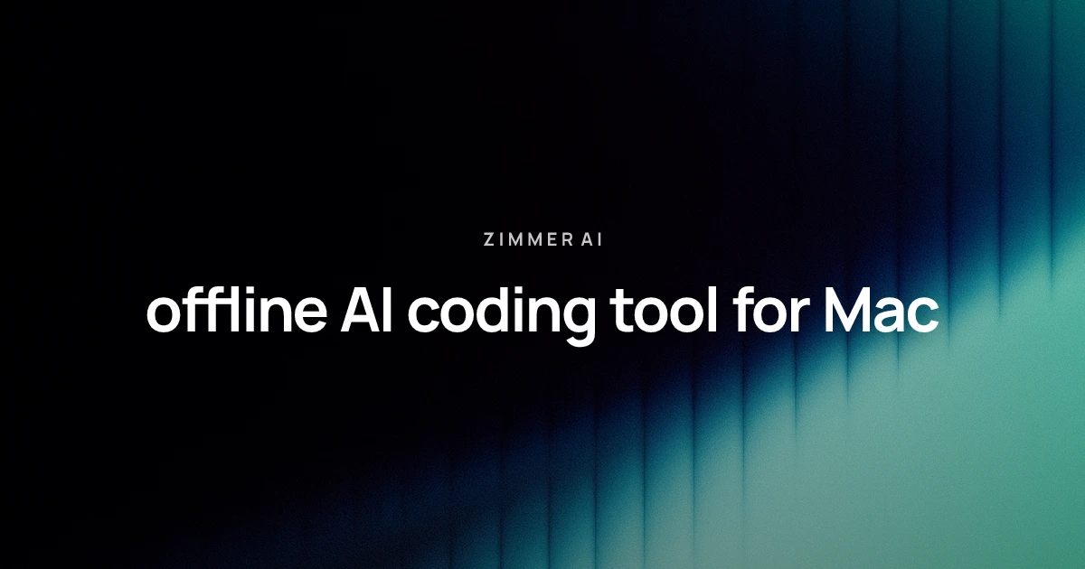 offline AI coding tool: A practical Mac developer workflow